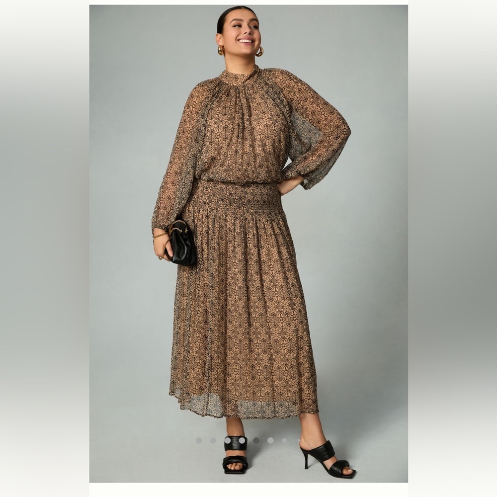 Anthropologie “Let me be smocked” mock dress